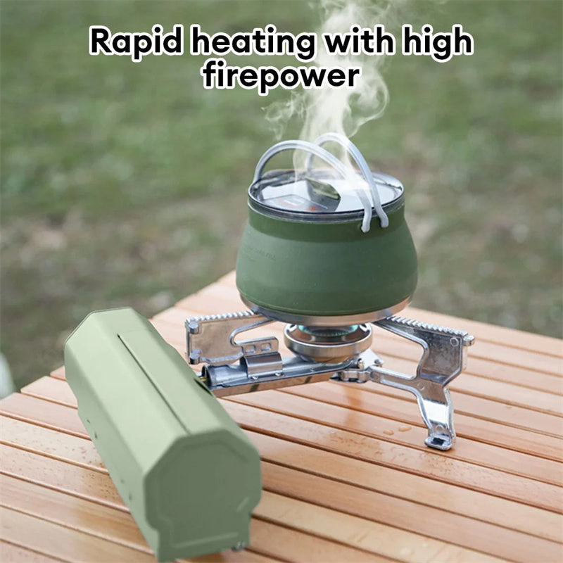 Home Finds - Camping Gas Stove Portable Folding Cassette Stove Outdoor Hiking BBQ Travel Cooking Grill Cooker Gas Burner Food Heating Tool Kitchen Gadgets