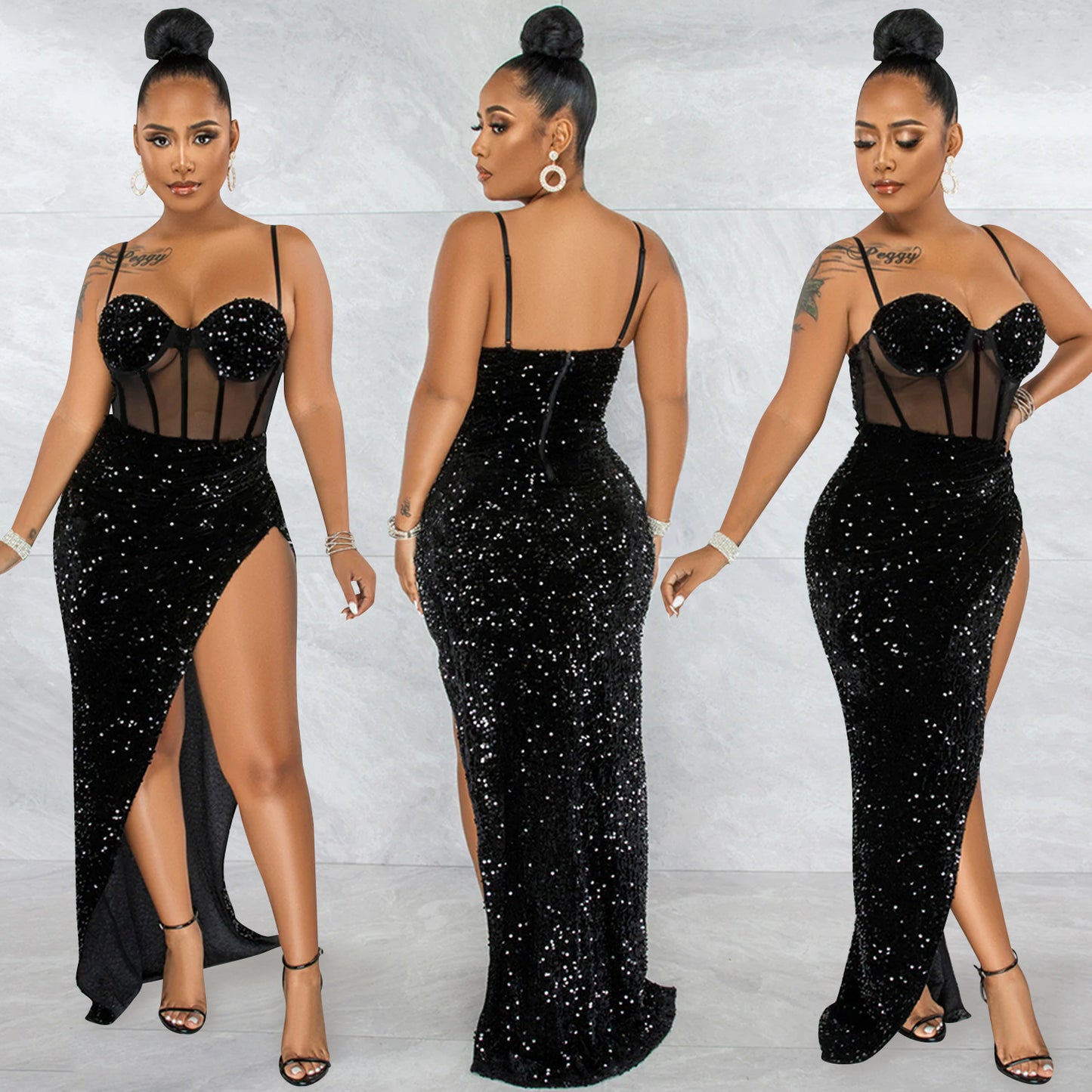 Sling Mesh Dress