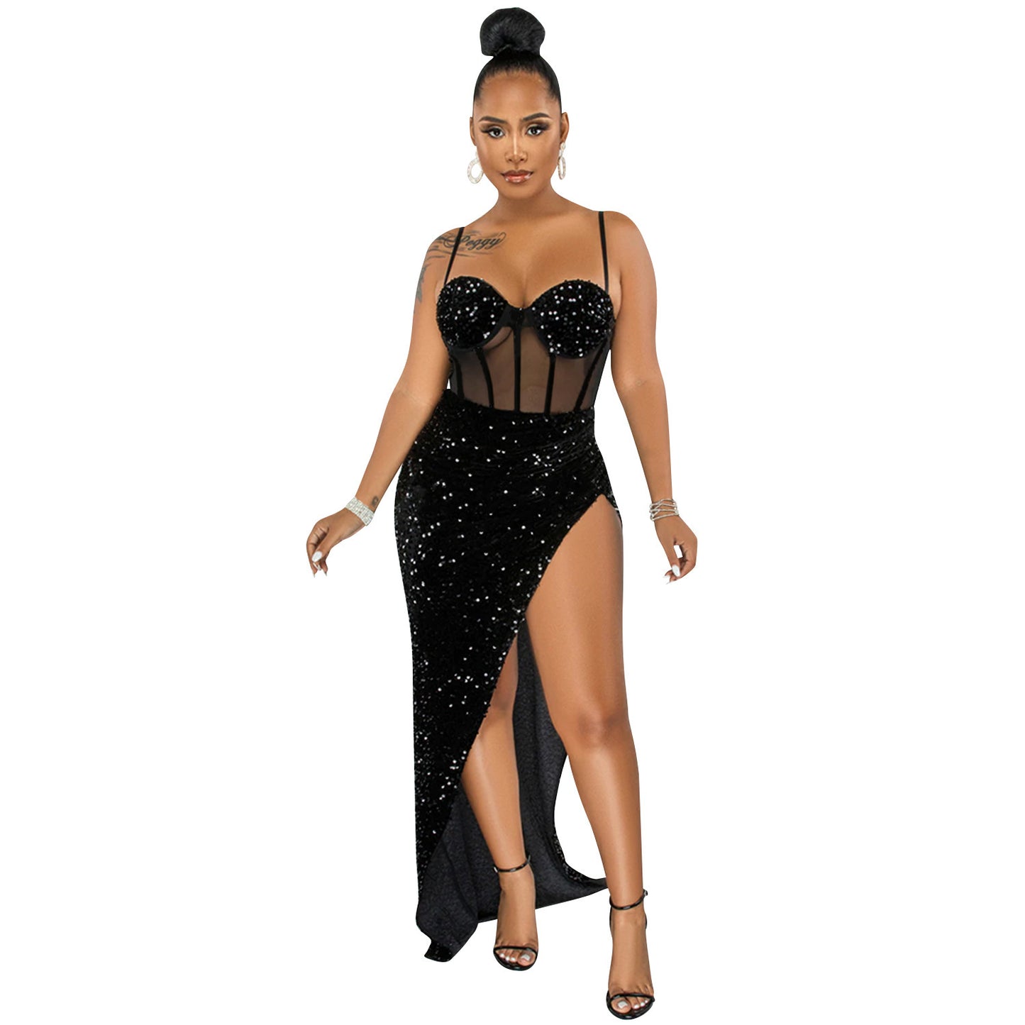 Sling Mesh Dress
