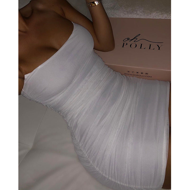 Mesh tight dress