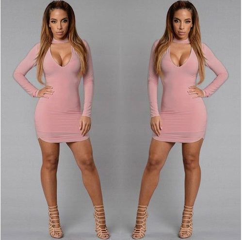 Fashion - V Collar Cocktail Dresses