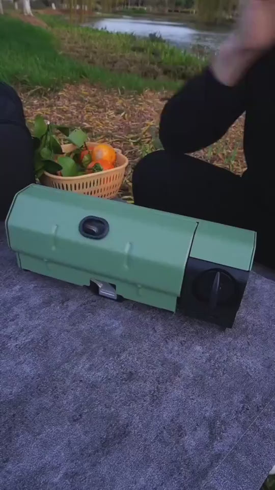 Home Finds - Camping Gas Stove Portable Folding Cassette Stove Outdoor Hiking BBQ Travel Cooking Grill Cooker Gas Burner Food Heating Tool Kitchen Gadgets