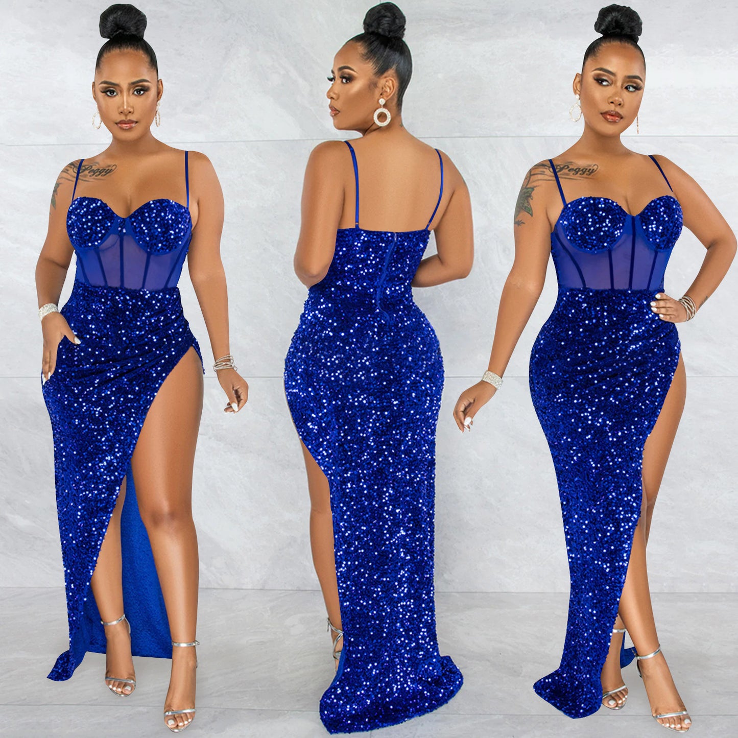 Sling Mesh Dress