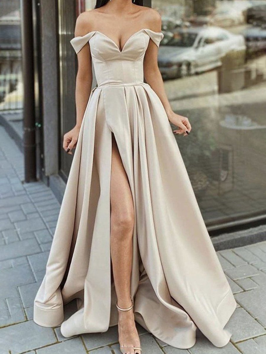 Women's Clothing Multi-color Tube Top V-neck Backless Large Swing Dress