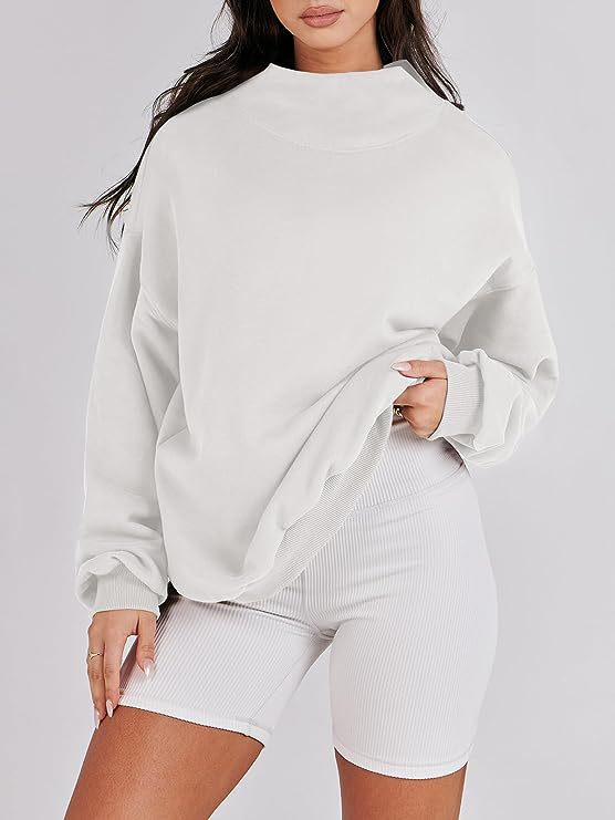 Solid Color Long Sleeve Pullover Top Ladies