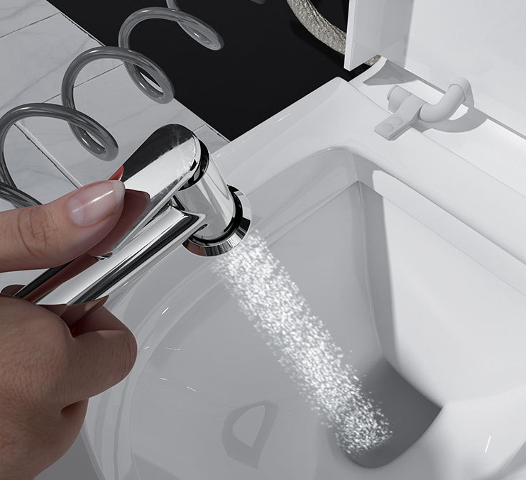 Toilet Spray High Pressure Flushing One In Two Out Angle Valve Set