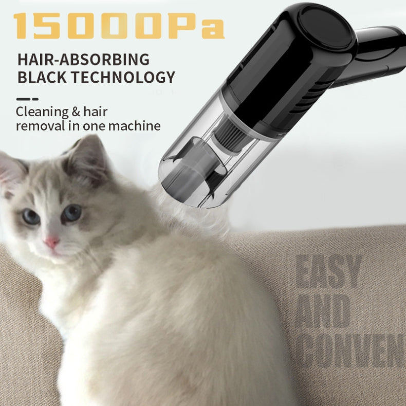 Home Finds - Dogs And Cats Pet Hair Suction Dry And Wet Dual-use Car Handheld Small Vacuum Cleaner Pet Hair Removal Supplies