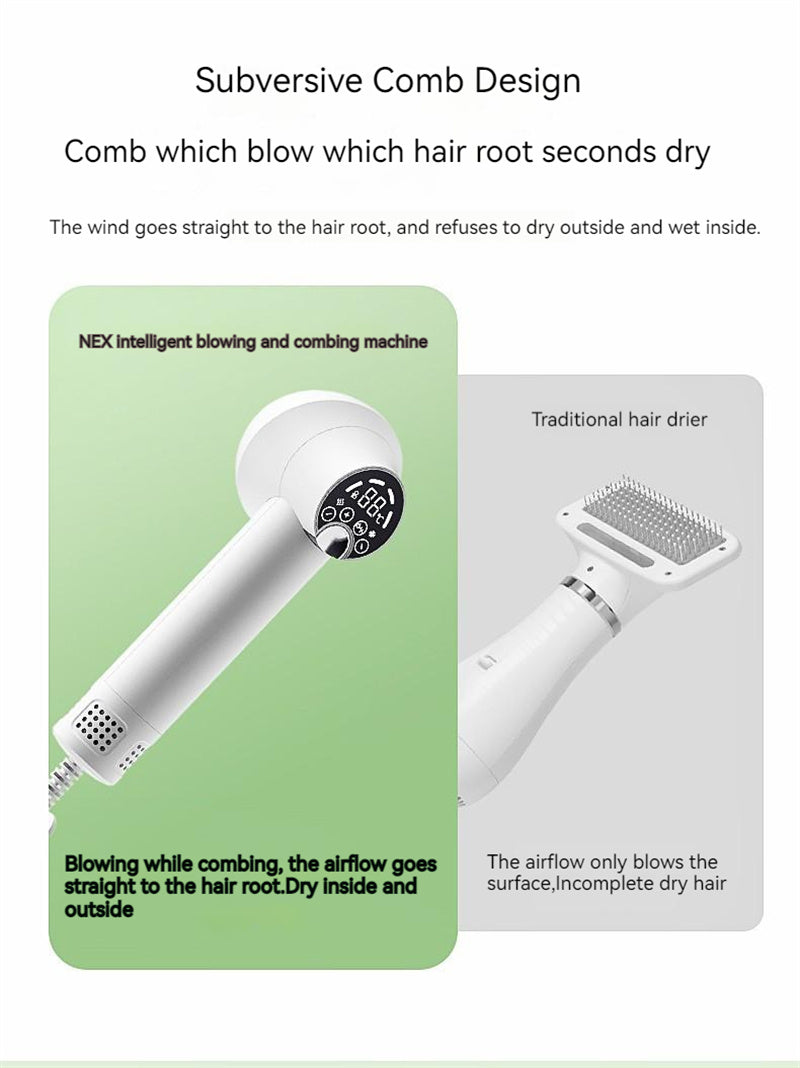 Smart Pet Hair Dryer Dog Golden Retriever Cat Grooming Hairdressing Blow & Comb Silent No Harm Pet Cleaning Supplies Pet Products