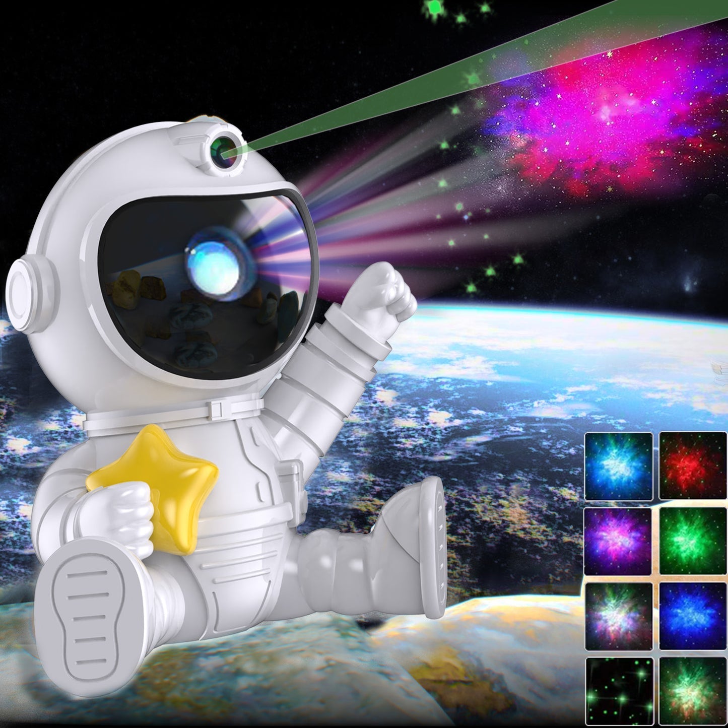 Home Finds - Astronaut Starry Sky Projection Lamp Romantic Ornaments Home Decor