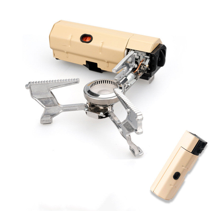 Home Finds - Camping Gas Stove Portable Folding Cassette Stove Outdoor Hiking BBQ Travel Cooking Grill Cooker Gas Burner Food Heating Tool Kitchen Gadgets