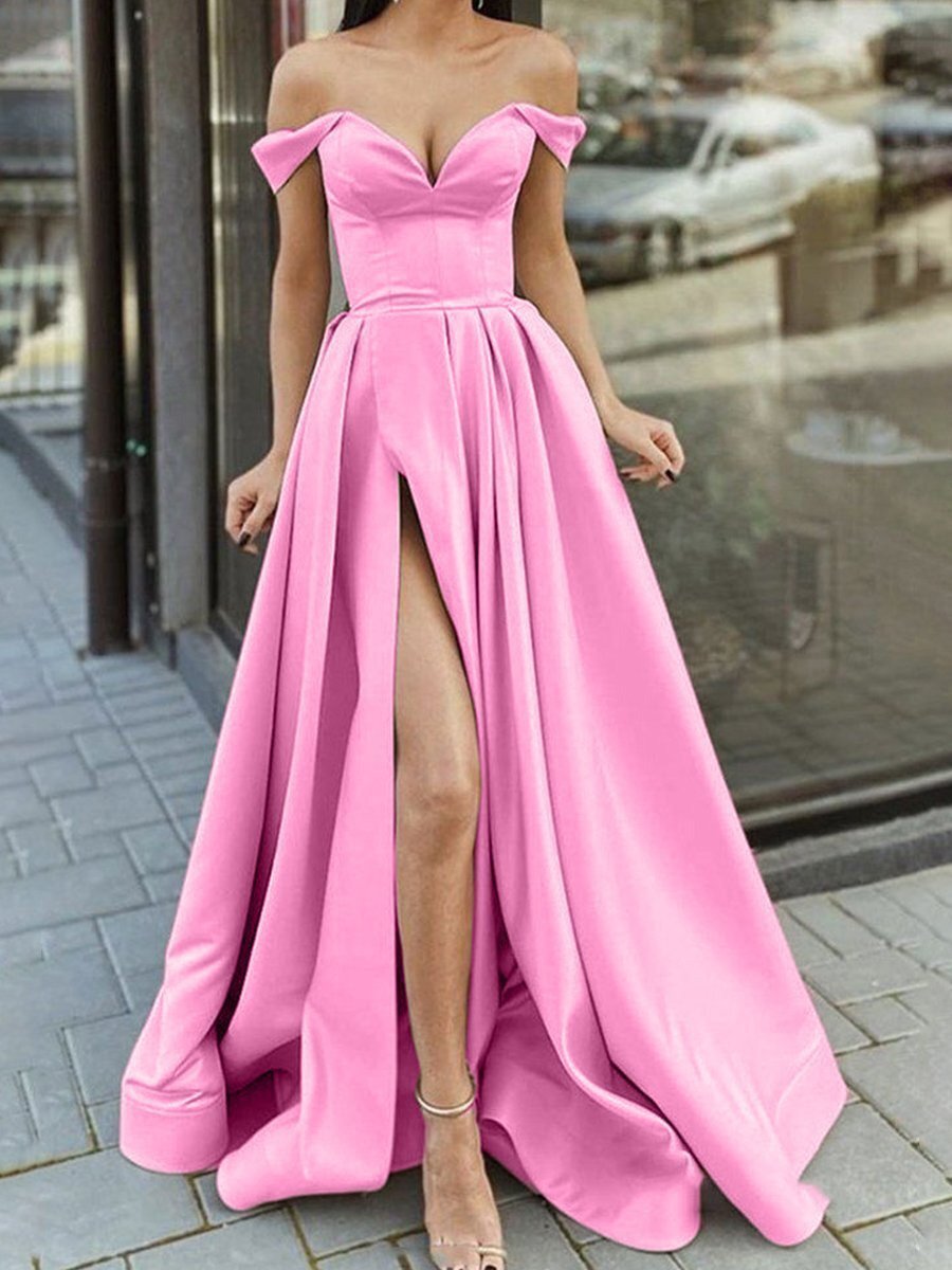 Women's Clothing Multi-color Tube Top V-neck Backless Large Swing Dress
