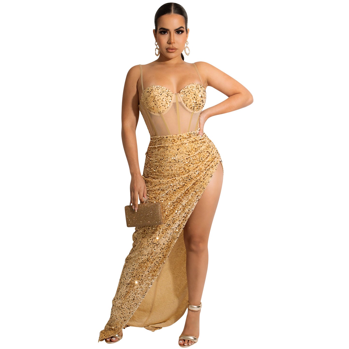 Sling Mesh Dress