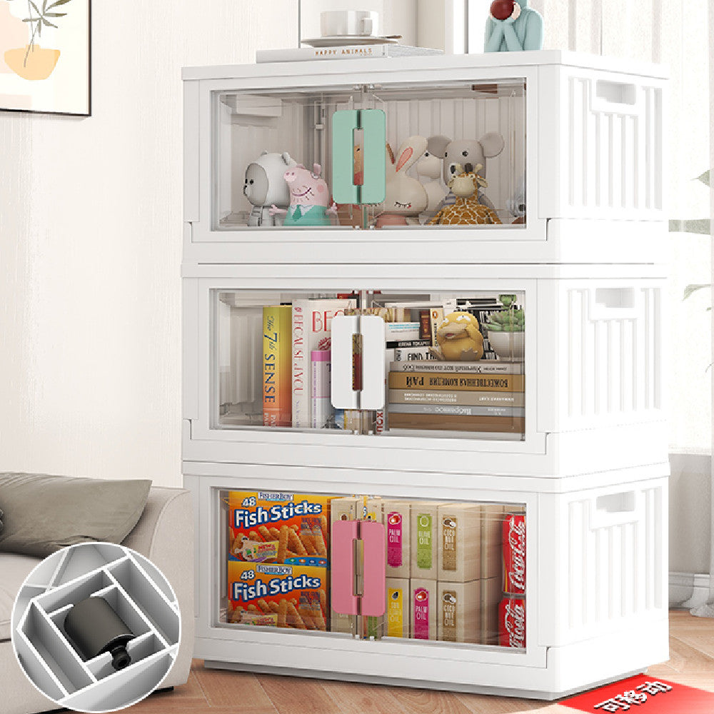 Home Finds - Folding Transparent Plastic Storage Box