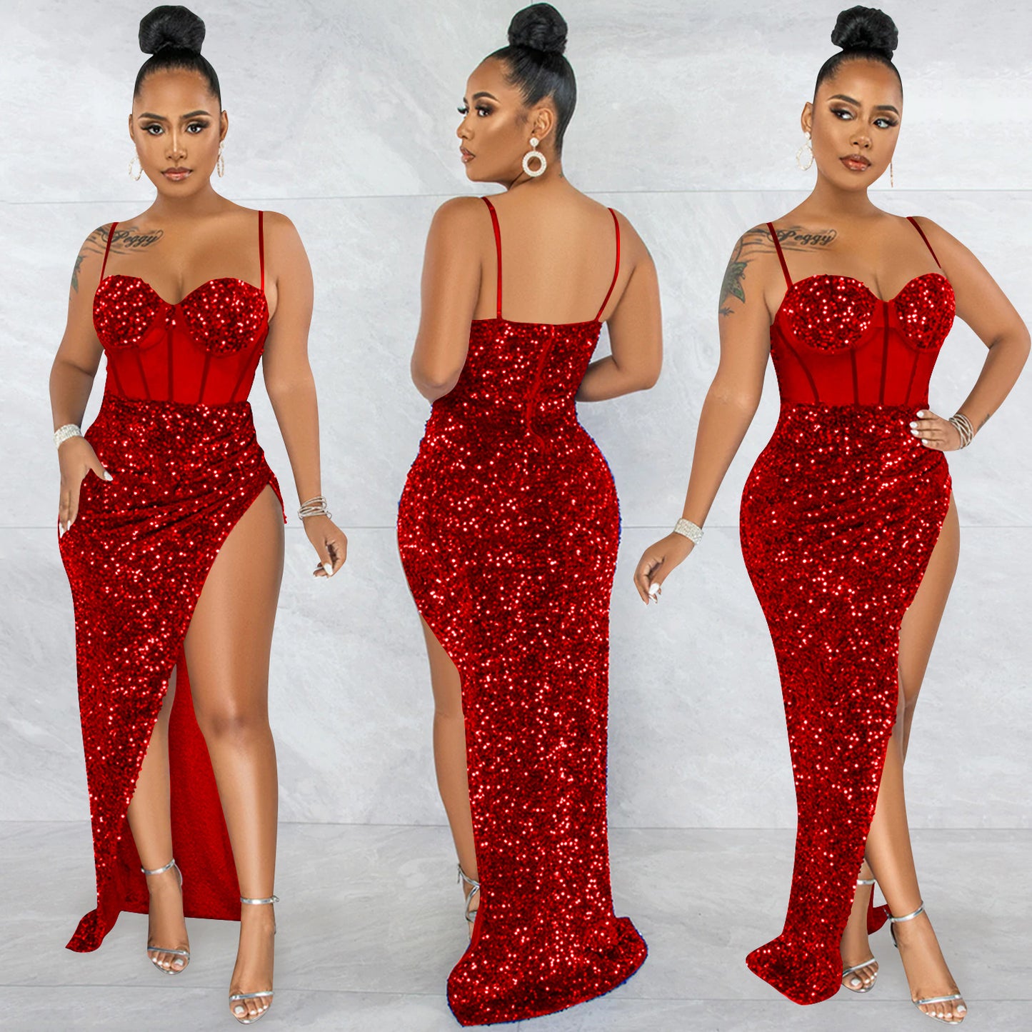Sling Mesh Dress