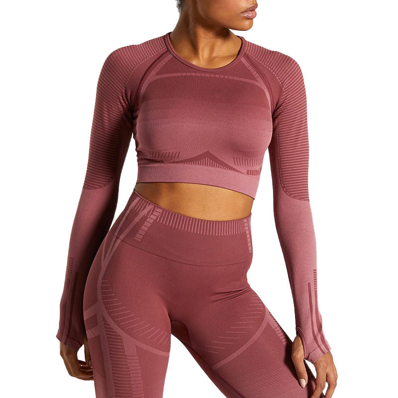 Seamless, breathable and quick-drying fitness yoga suit