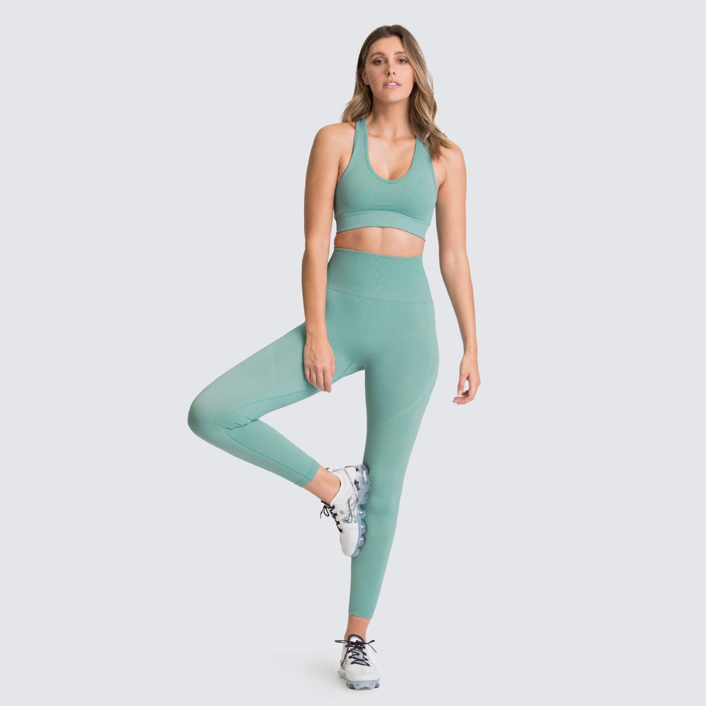 Seamless Gym Set Nylon Woman Sportswear