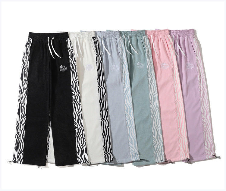 Zebra Pattern Wide Pants