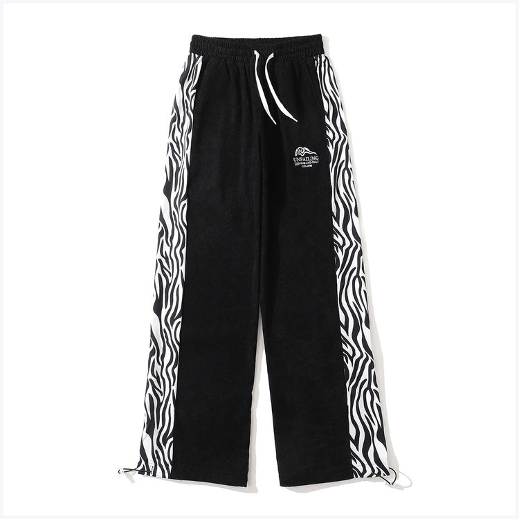 Zebra Pattern Wide Pants