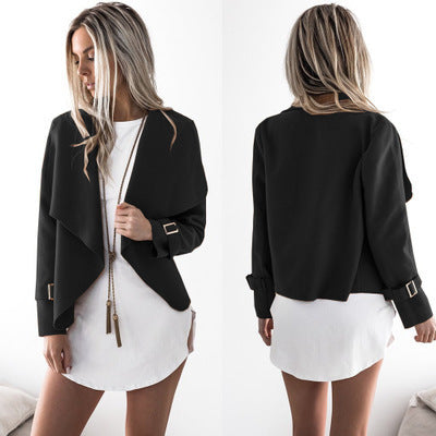 speed sells autumn and winter new women's clothing Europe and the United States explosions irregular woolen coat