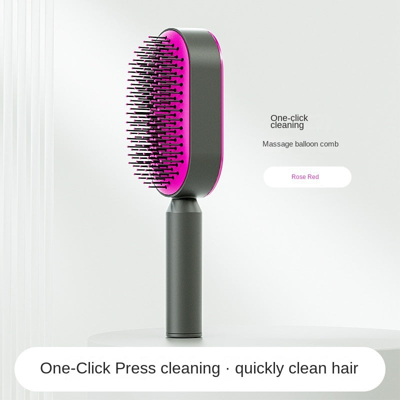 Women Fashion 3D Hair Growth Comb Hairbrush Self-Cleaning Hair Brush  Self Cleaning Hair Brush For Women Massage Scalp Promote Blood Circulation Anti Hair Loss