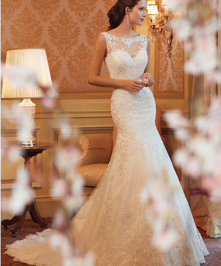 Sleeveless Bridal Dress