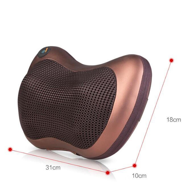 Home Finds - Electric Infrared Heating Kneading Neck Shoulder Back Body Spa Massage Pillow Car Chair Shiatsu Massager Masaj Device