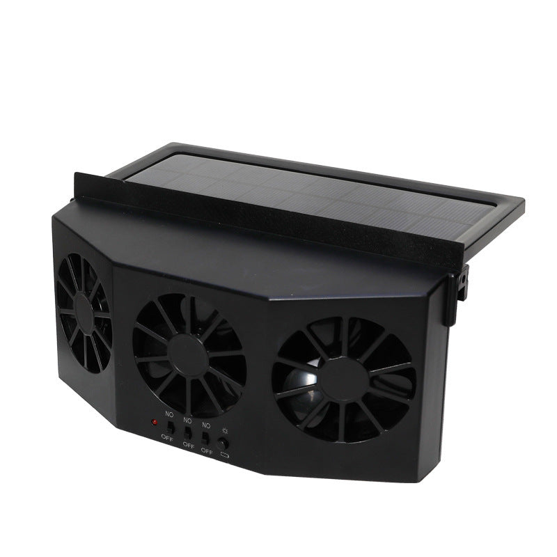 Home Finds - Car Fan Solar Window Sun Powered Car Auto Air Vent Cool Cooling System Radiator Fan Cooling Fan Energy Saving Car Styling Cooler