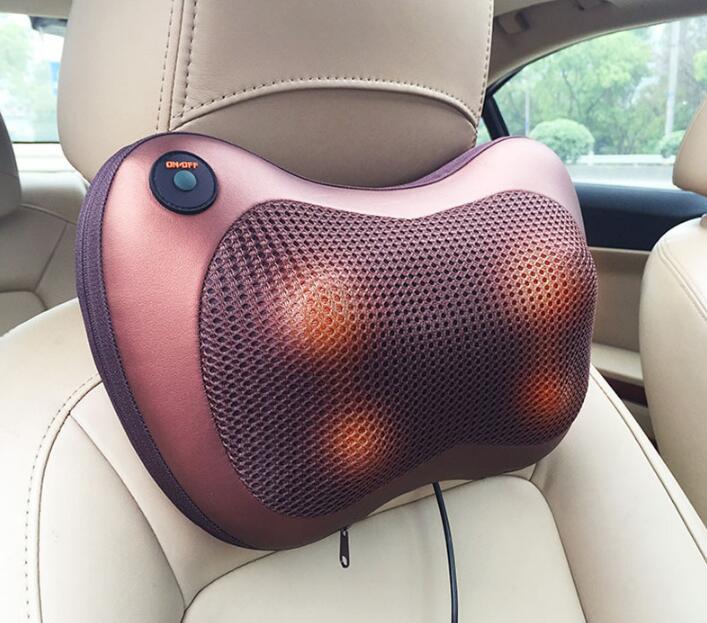 Home Finds - Electric Infrared Heating Kneading Neck Shoulder Back Body Spa Massage Pillow Car Chair Shiatsu Massager Masaj Device