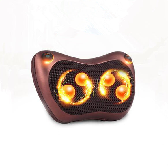 Home Finds - Electric Infrared Heating Kneading Neck Shoulder Back Body Spa Massage Pillow Car Chair Shiatsu Massager Masaj Device