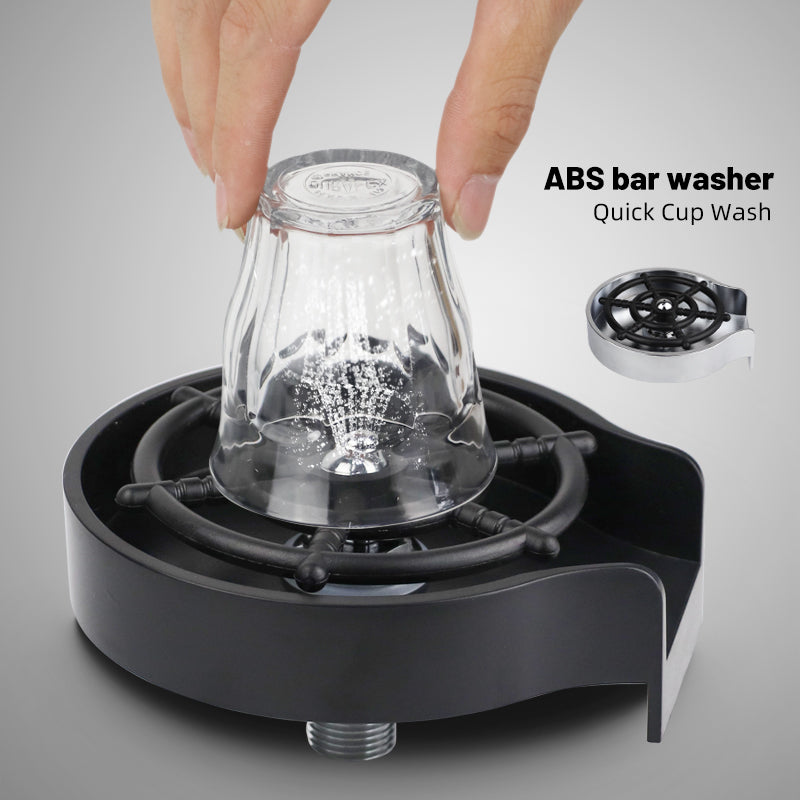 Home Finds - Bar Counter Cup Washer Sink High-pressure Spray Automatic Faucet Coffee Pitcher Wash Cup Tool Kitchen