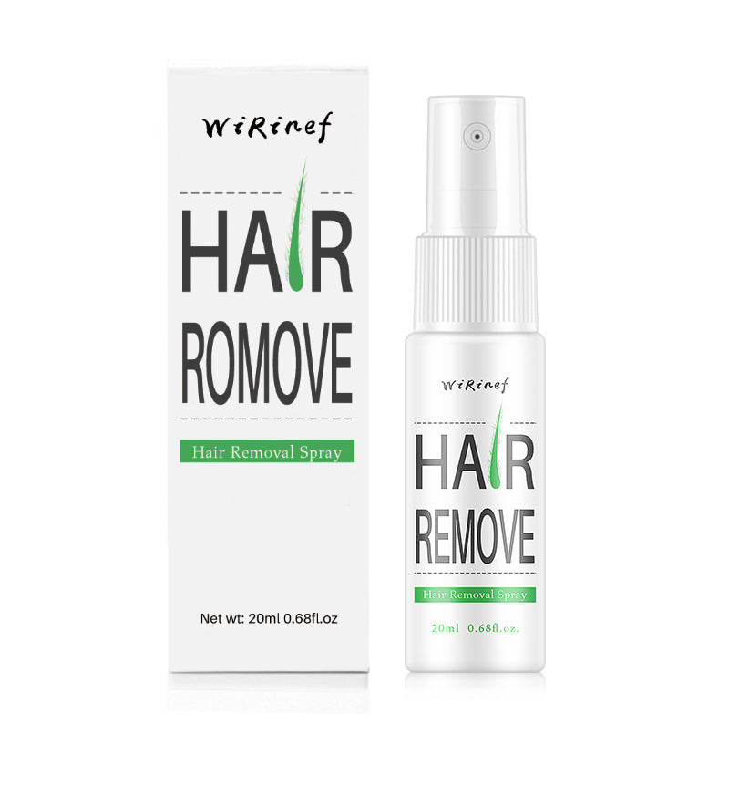 Hair growth inhibitory hair suppression spray gently moisturizes