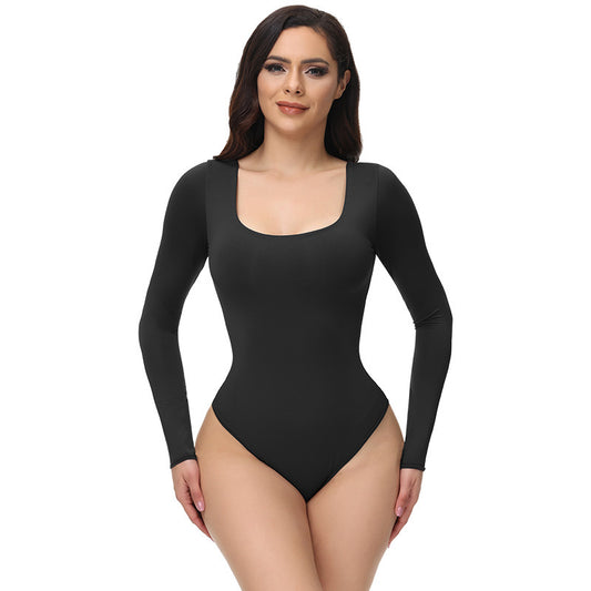 Seamless Bodysuit Shapewear Nude Bodysuit Training Clothes