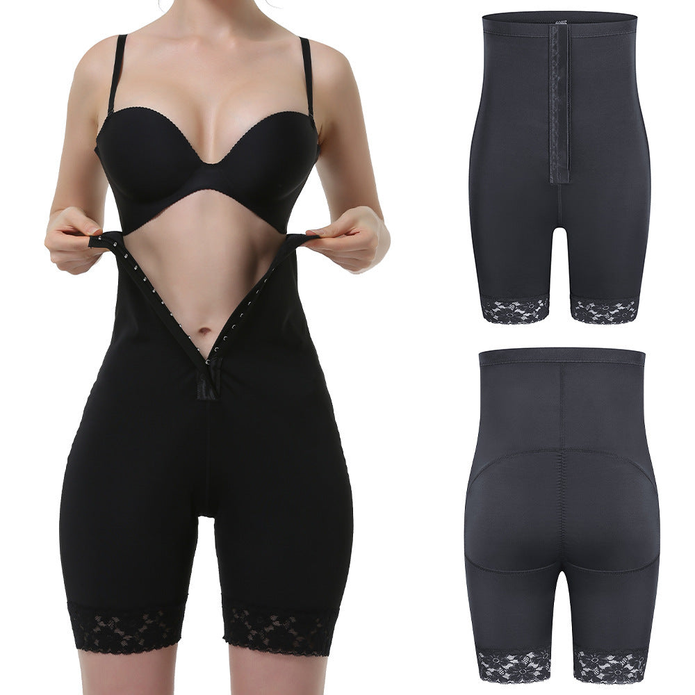 Breasted High Waist Breathable Lace Edge Butt-lift Underwear