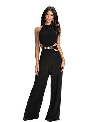 Collar Flare Jumpsuit