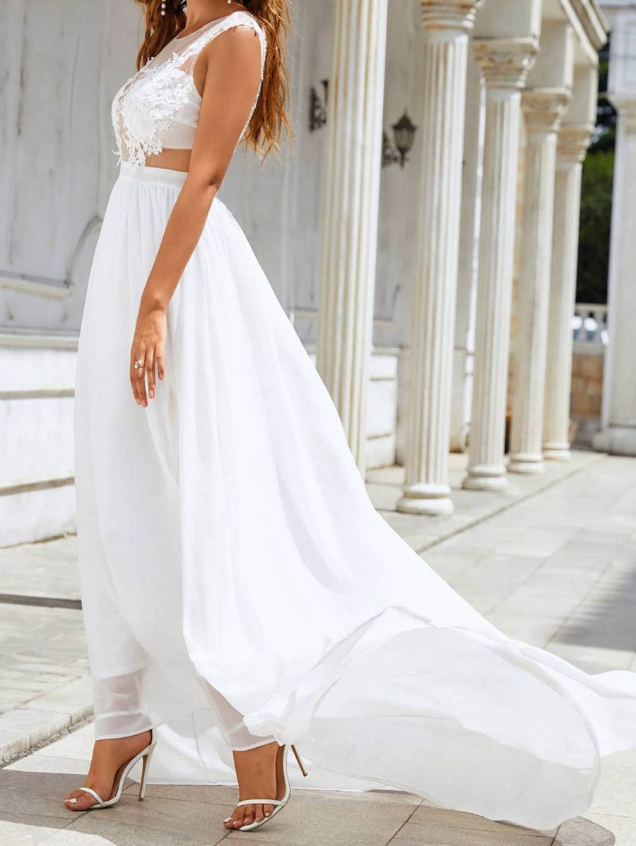 Chiffon Wedding Dress