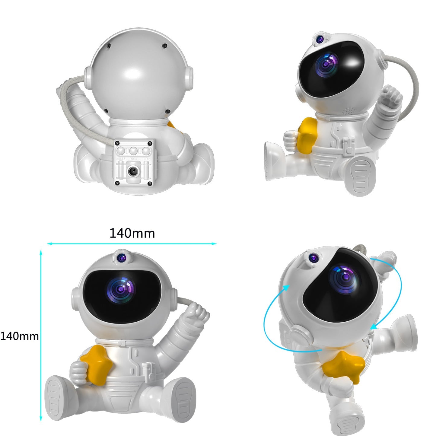 Home Finds - Astronaut Starry Sky Projection Lamp Romantic Ornaments Home Decor