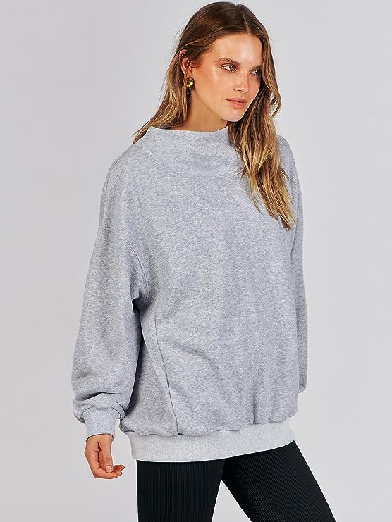 Solid Color Long Sleeve Pullover Top Ladies