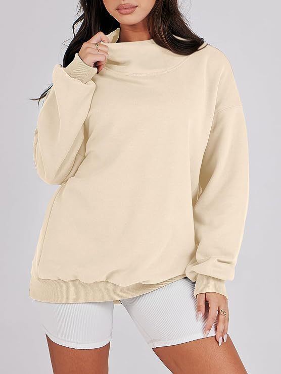 Solid Color Long Sleeve Pullover Top Ladies