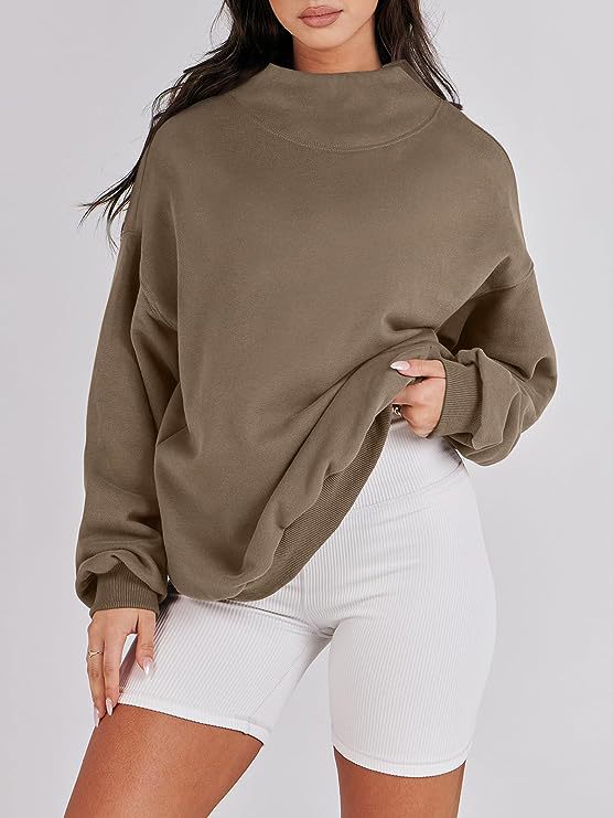 Solid Color Long Sleeve Pullover Top Ladies