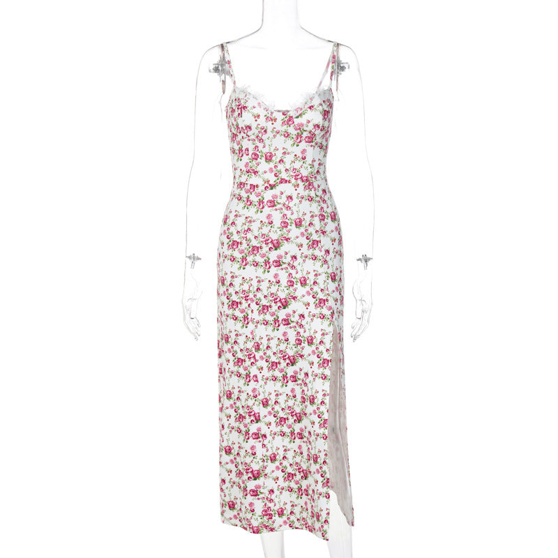 Small Floral Strap Fashion Dress