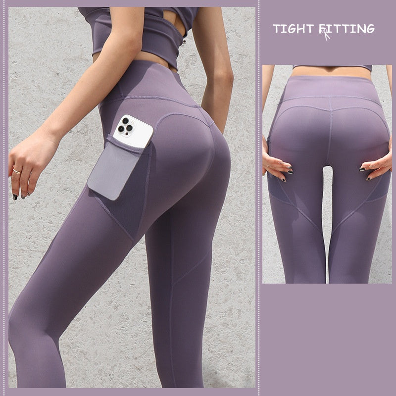 High Waist Push Up Pants With Pockets