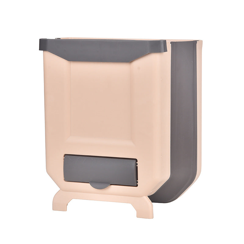 Wall-mounted Foldable Trash Can Household Classification Sundries Container Living Room And Kitchen Toilet