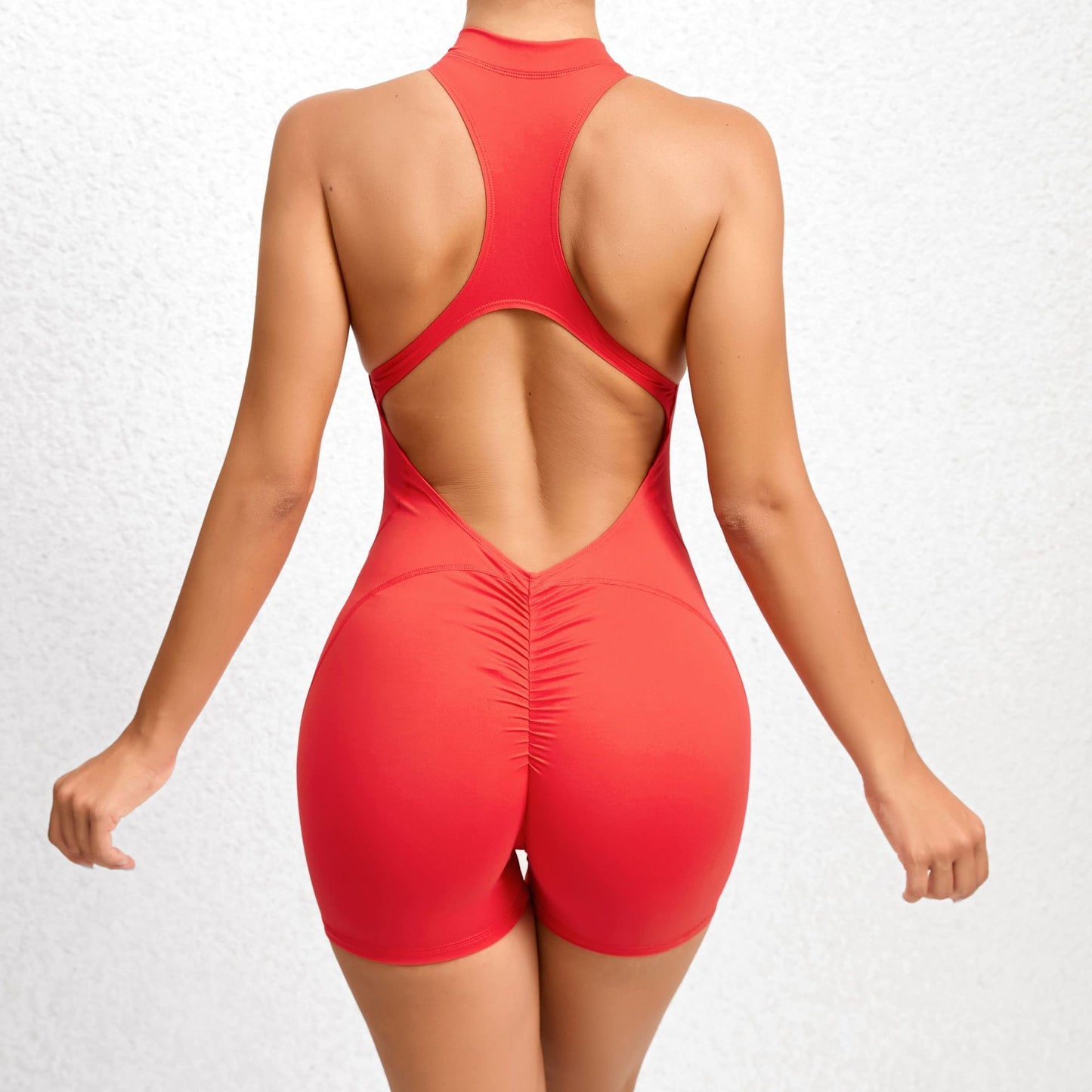 Backless Zipper Bodysuit