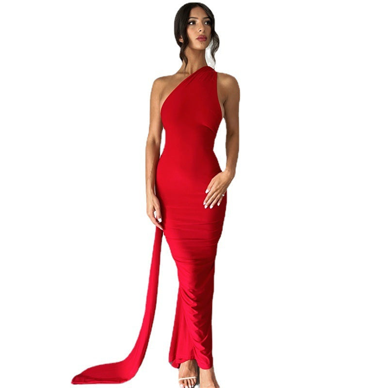 Backless Halter Sheath Dress For Women