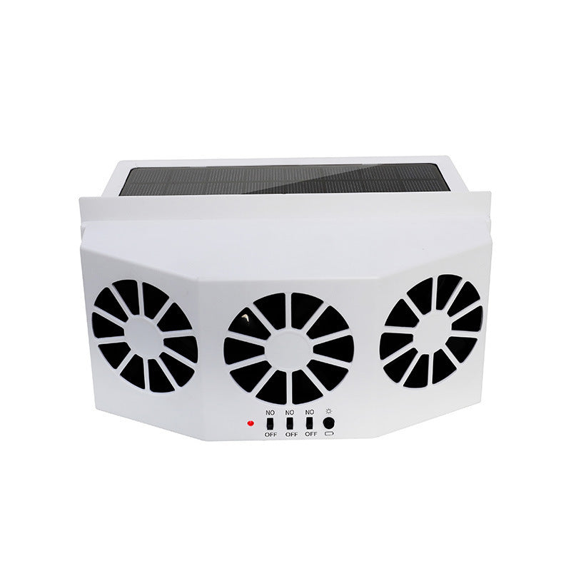 Home Finds - Car Fan Solar Window Sun Powered Car Auto Air Vent Cool Cooling System Radiator Fan Cooling Fan Energy Saving Car Styling Cooler